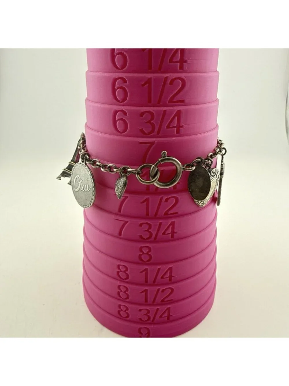 Catherine Popesco Bracelet Charm Paris French Eiffel Tower Arc de Triomphe Heart